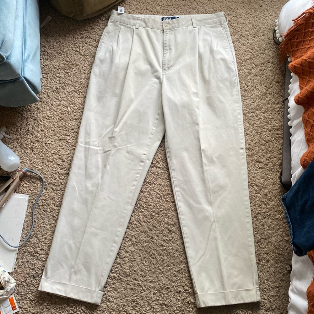 Polo by Ralph lauren cream colored chinos 100% Cotton